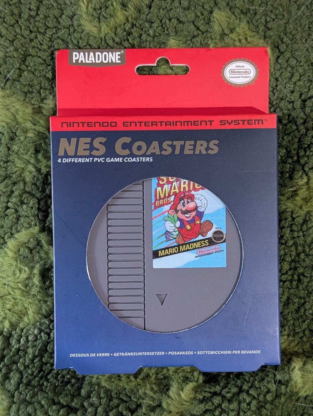 Brand New Sealed 4 Piece Nintendo NES Classic Video Game Cartridge Coasters